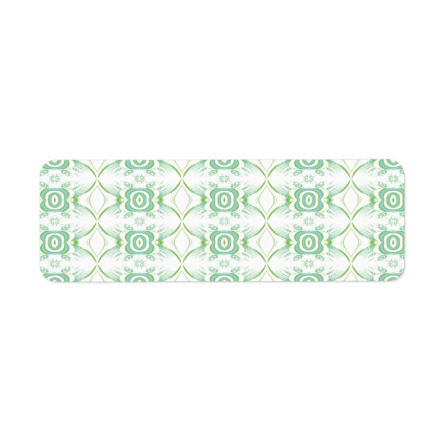 Motif blanc et vert pâle. (Devant)