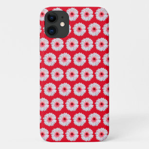 Motif blanc Fleur sauvage iPhone 11 Coque