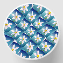 Motif blanc Narcissus
