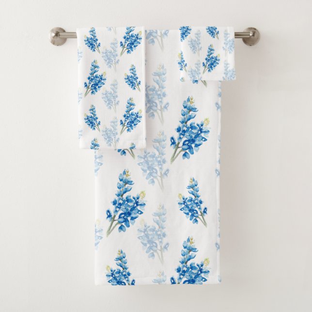 Motif bleu aquarelle (En situation)