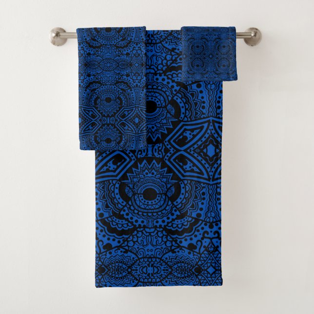 Motif bleu aztèque (En situation)
