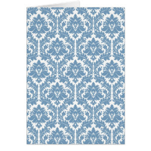 Motif bleu de damassé de crépuscule
