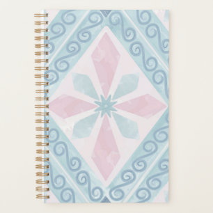 motif bleu en forme de diamant