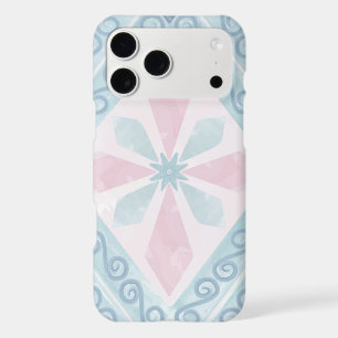 motif bleu en forme de diamant