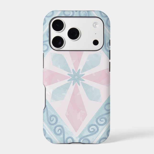 motif bleu en forme de diamant (Verso)