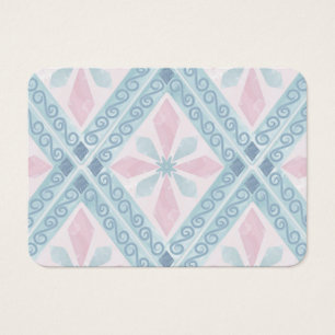 motif bleu en forme de diamant