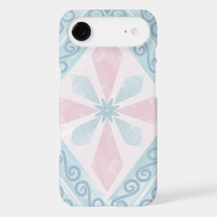 motif bleu en forme de diamant