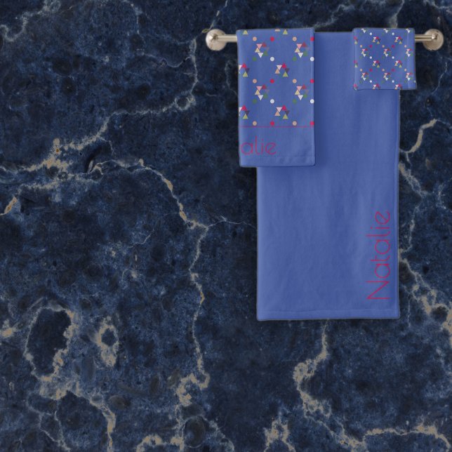 Motif bleu géométrique (Créateur téléchargé)