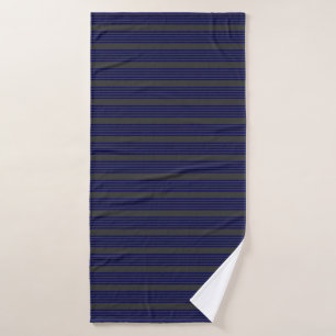 Motif bleu marine et charbon cinq bandes