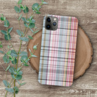 Motif bleu mignon de plaid de tartan de rose en