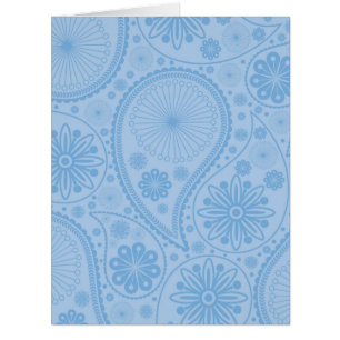Motif bleu paisley