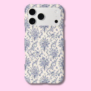 Motif bleu Toile de Jouy de campagne française