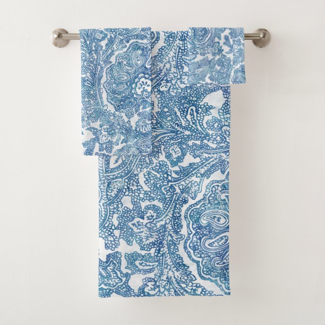 Motif Blue Boho Paisley (En situation)