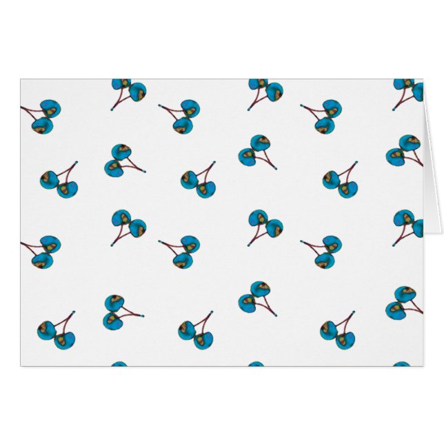 Motif Blue Cherry (Devant horizontal)