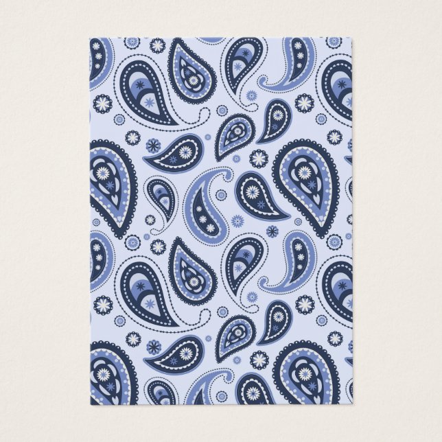 Motif Blue Paisley (Devant)