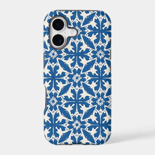 Motif Boho en Bleu – Élégant & Audacieux