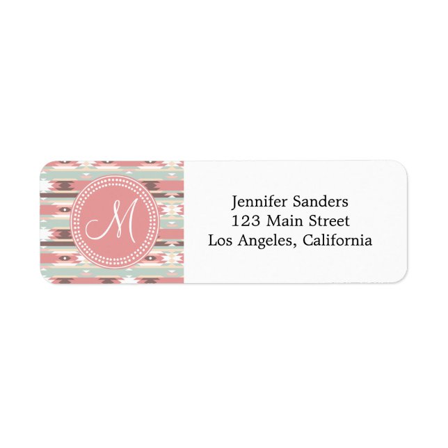 Motif Boho Monogramme (Devant)