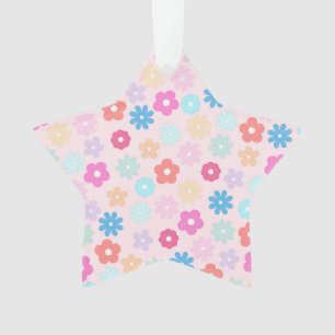 Motif Boho Rose Daisy Flowers