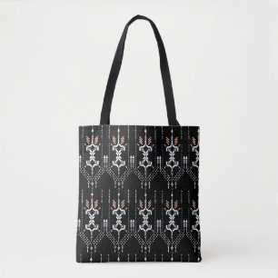 Motif Boho Totem Sac fourre-tout noir