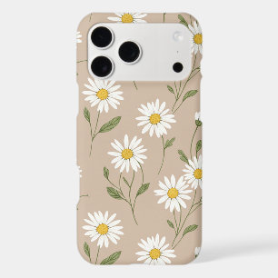 Motif botanique de tige de fleur de marguerite tau