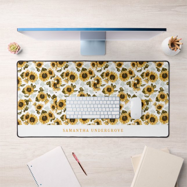 Motif botanique de tournesol (Bureau 1)