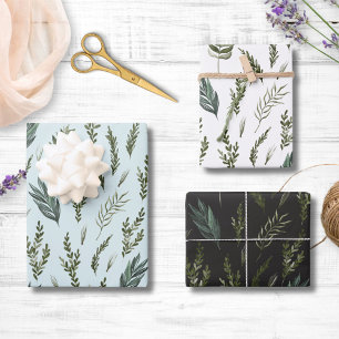 Motif Botanique Feuilles Vertes