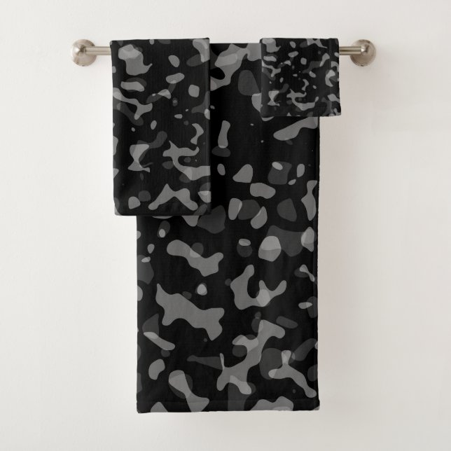 Motif branché de camouflage noir et gris (En situation)