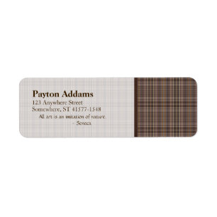 Motif Brown de plaid de café