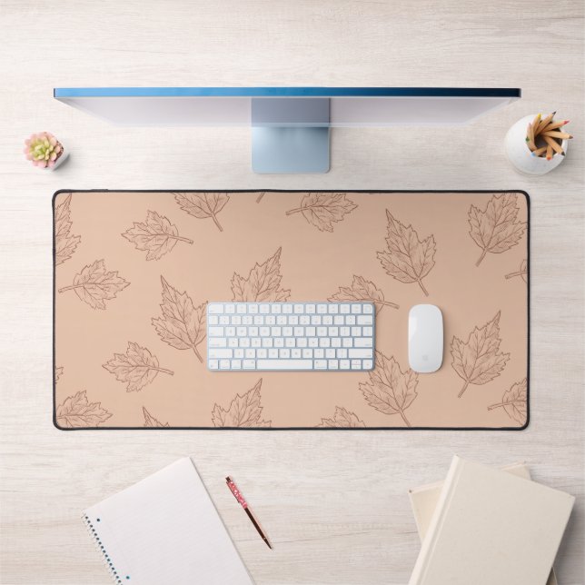 Motif Brown Maple Feuille Vintage Line (Bureau 1)