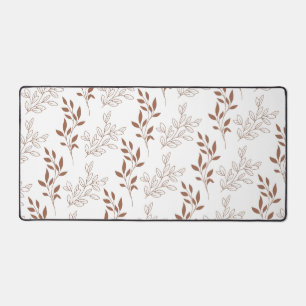 Motif Brown rouge rétro Vintage feuille