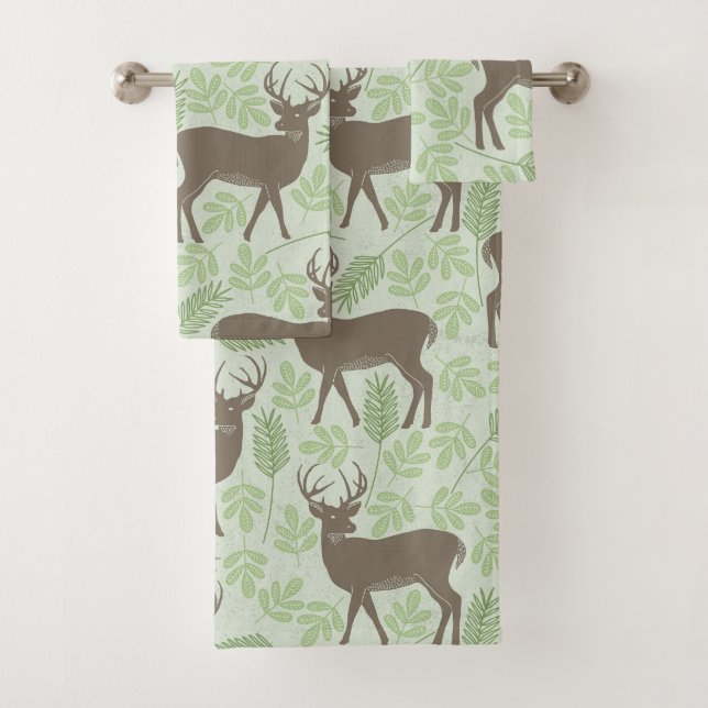Motif Brown vert du bois de cerf (En situation)