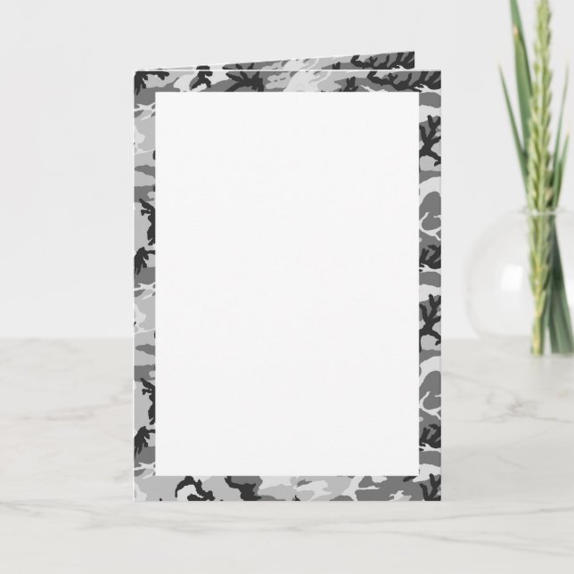 Motif Camouflage urbain - Noir & Gris (Devant)