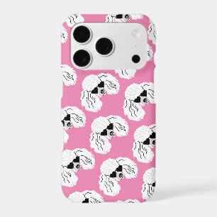 Motif Caniche Rose Mignon