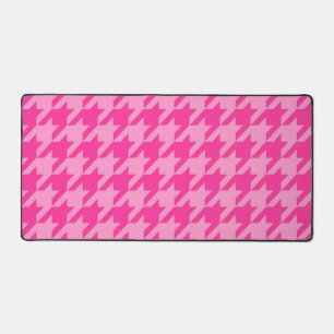 Motif carreaux pied de poule rose chaud