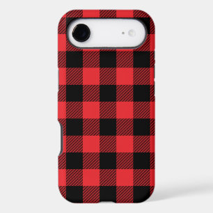 Motif carreaux rouge noir Buffalo