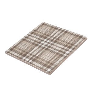 Motif carreaux tartan ton terre neutre