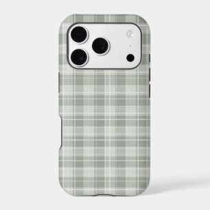 Motif carreaux vert sauge clair