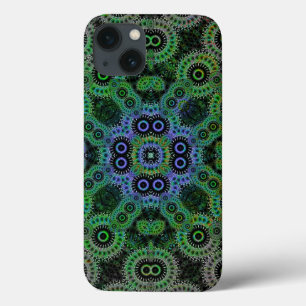 Motif Casemate coque ipad Green Geometry Cogs