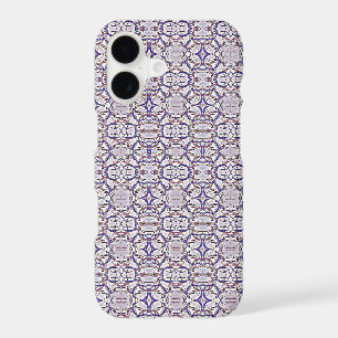 Motif Cercles Bleu Violet Blanc