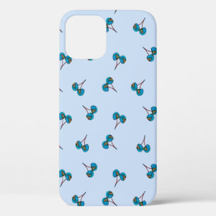 Motif Cerisier Bleu Coque-Mate coque iphone