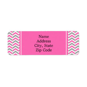 Motif chaud rose et gris Chevron