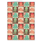 Motif Checkered de petits poulpes