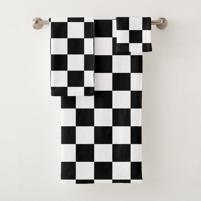 Motif Checkered noir et blanc (En situation)