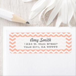 Motif Chevron Stripes Peach Coral clair