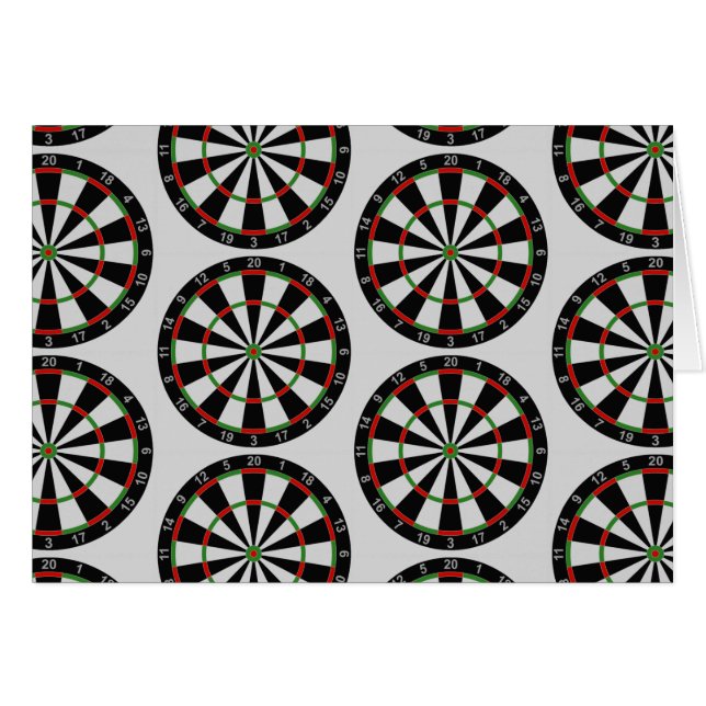Motif cible fléchettes carrées (Devant horizontal)