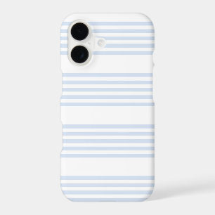Motif cinq rayures bleu clair et blanc