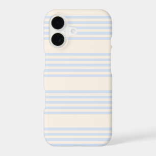 Motif cinq rayures bleu pâle et beige