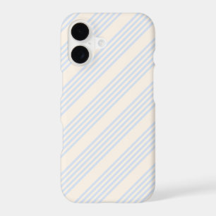 Motif cinq rayures bleu pâle et beige