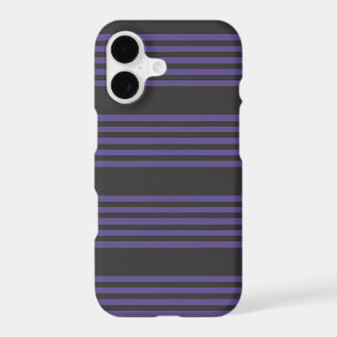 Motif cinq rayures ultra violet et charbon