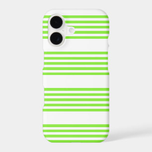 Motif cinq rayures vert citron et blanc